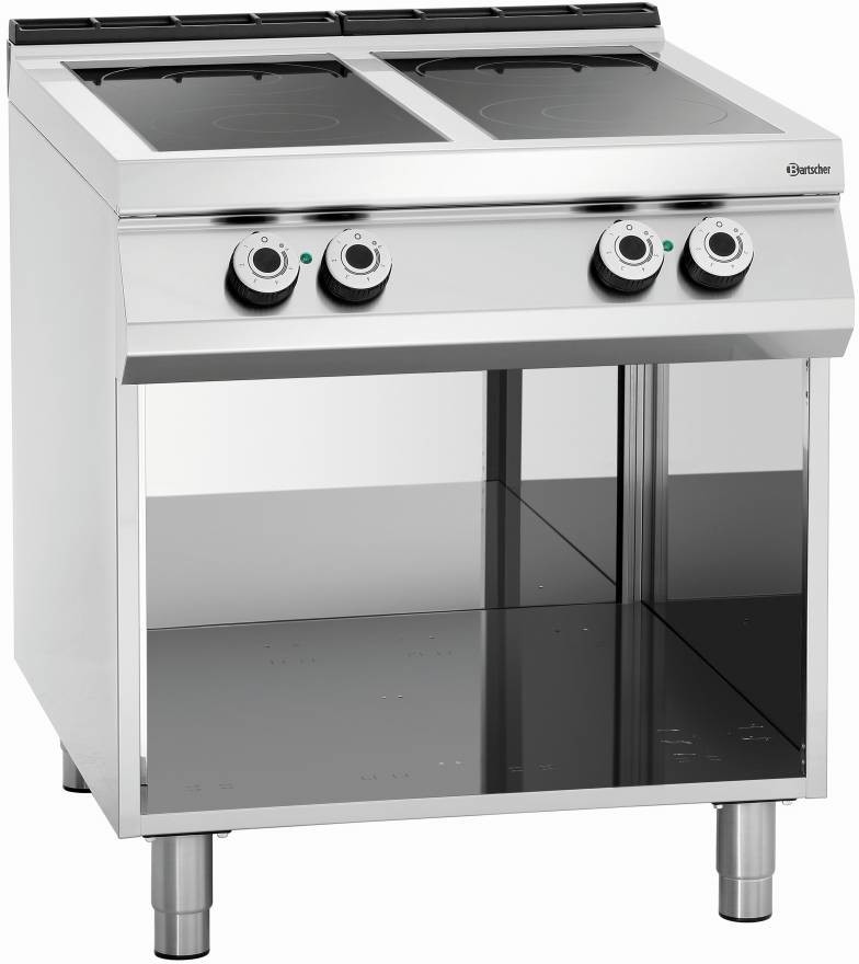 Bartscher 4-palnikowa kuchnia ceramiczna, PO | 800 x900 x(H) 900-950 mm 296421