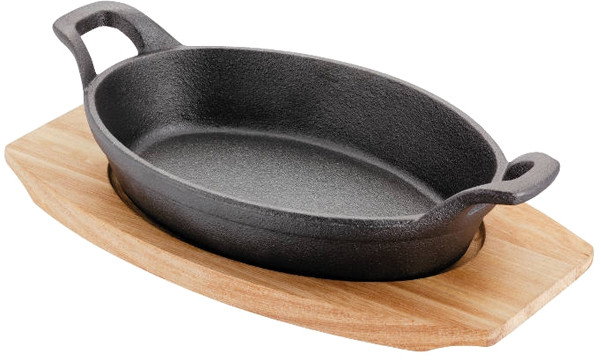 Judge Patelnia żeliwna do serwowania 20x14 cm czarna JU-JST65