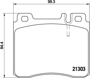 BREMBO Zestaw klocków hamulcowych, hamulce tarczowe P 50 018