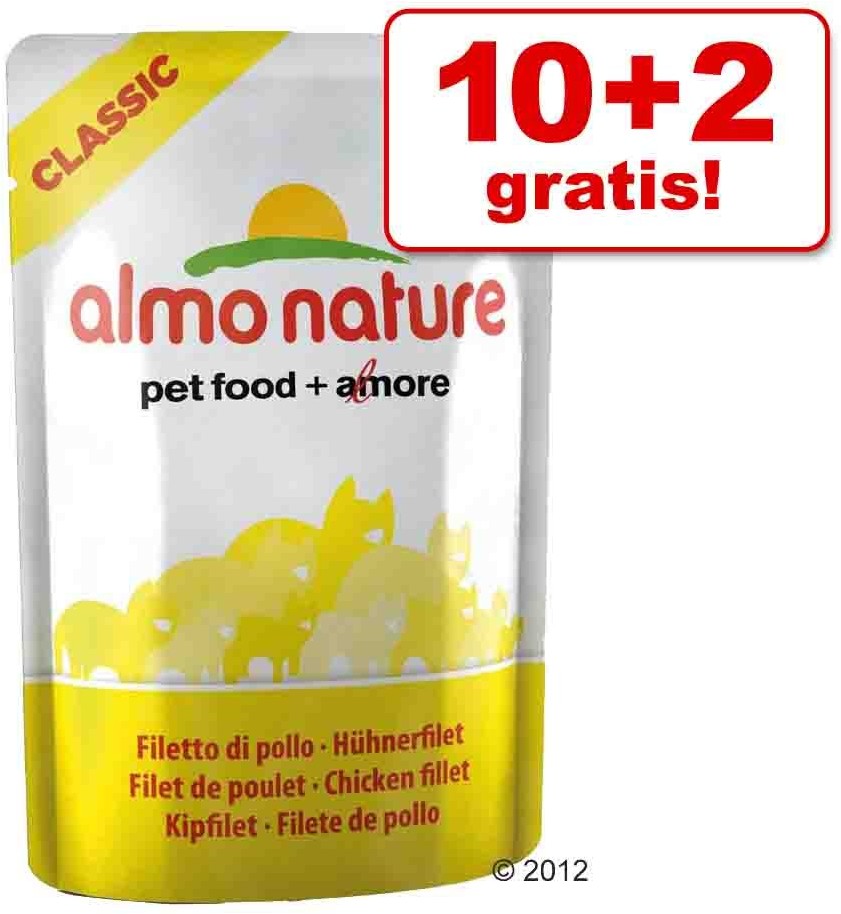 Almo Nature Classic, 12 X 55 G Filet Kurczaka