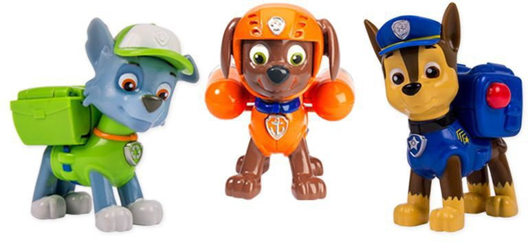 Spin Master Psi Patrol Zestaw 3 figurek Rocky, Zuma i Chase 6024061