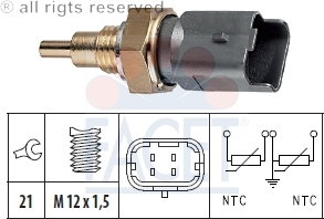 FACET Czujnik, temperatura płynu chłodzącego 7.3286