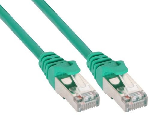 InLine 71500 G kabel F/UTP Patch (10 m) Zielony 4043718071050