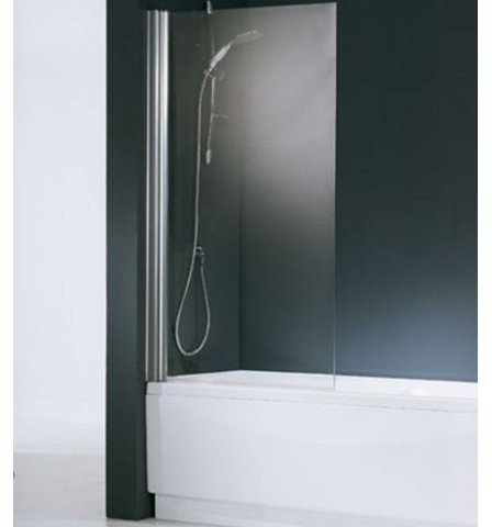 Novellini Aurora Parawan nawannowy 80/150 cm Szkło Aqua biały AURORAN180-2A