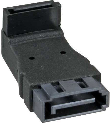 InLine Adapter SATA - męski / żeński kątowy w dół (27700C)