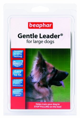 Europet Bernina Gentle Leader/Kopfhalfter Schwarz Groß  (Bxer,, Dbermann)