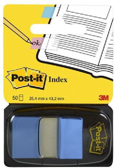 Post-it Zakładki 25 X 43 mm jaskrawoniebieskie 50 kartek - G0063 NB-2284