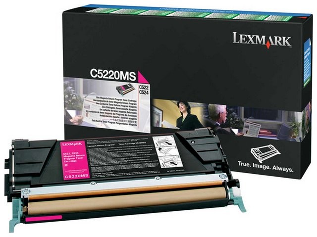 Lexmark Wyprzedaż Oryginał Kaseta z tonerem do C-522/524/530/532 | zwrotny | 3 000 str | magenta C5220MS_1_wyp