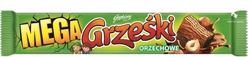 GRZEŚKI GRZEŚKI MEGA ORZECHOWE W CZEKOLADZIE MLECZNEJ 48 G zakupy dla domu i biura 33819053