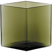 Iittala Wazon Ruutu 20,5 cm x 18 cm zieleń mchu 1015574
