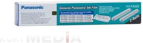 Panasonic Folia KXFA52E do KX-FP207/218/228/258 Black Refill Rolls 2szt