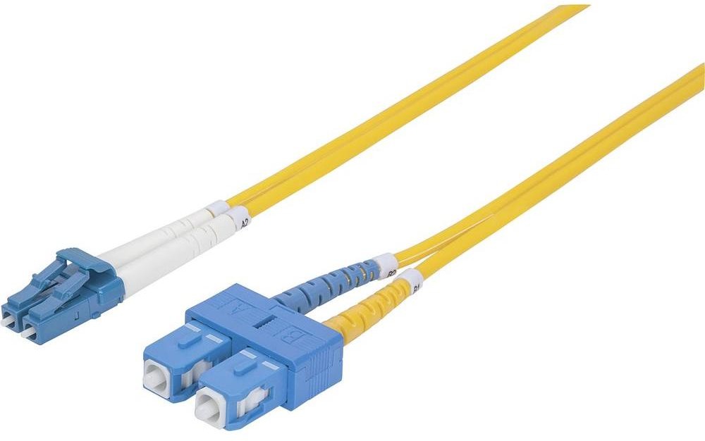Intellinet Kabel Światłowód 473729 [1x złącze męskie LC 1x złącze męskie SC] 9/125 Singlemode OS2 5 m