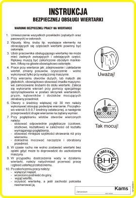 TD IAC03 Instrukcja bezpiecznej obsługi wiertarki