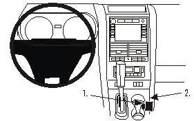 Brodit ProClip 833695 Console mount do Ford Explorer 06  10 833695