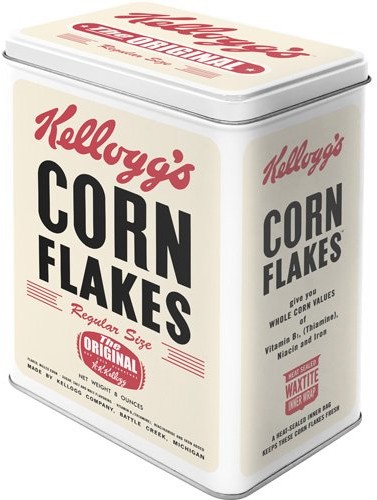 Nostalgic-Art 30113 puszka w stylu retro z napisem Kellogg's Corn Flakes, rozmiar: L 30113