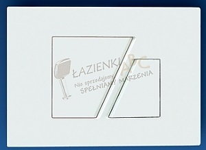 Sanit Przycisk dwudzielny do spłuczek serii WC 995 N mały 1670793 0000 satin chr