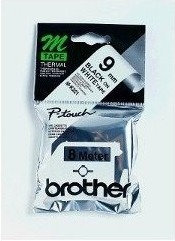 Brother Taśma do P-touch MK-221 BZ 9mm biała / czarny nadr