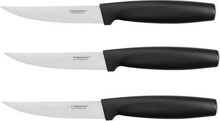 Fiskars Functional Form Zestaw noży ząbkowanych (3 elementy) BLACK 1014280