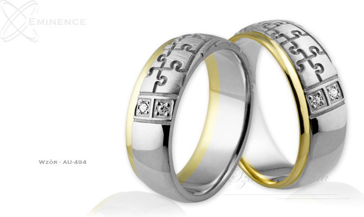 Eminence Obrączki ślubne - wzór Au-494