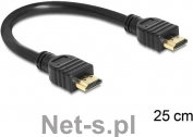 Delock KABEL HDMI - HDMI HIGH SPEED ETH. 25CM (V1.4 LAN TV) (83352)
