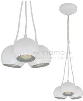 Sigma Lampa wisząca ORION 32602 metalowa OPRAWA zwis kule ball biała (SIG 32602)