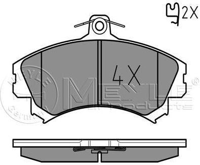 MEYLE Zestaw klocków hamulcowych, hamulce tarczowe 025 219 2015