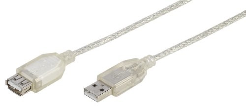 Vivanco USB 2.0 sprzęgło kompatybilny kabel przedłużający, wtyczka USB A  USB A Przezroczysty 1.8 m