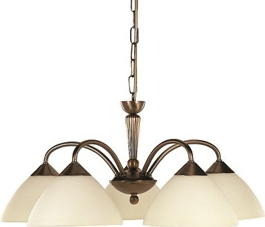 Rabalux Żyrandol klasyczna OPRAWA wisząca LAMPA art deco REGINA 8175 IP20 Patyna kremowy