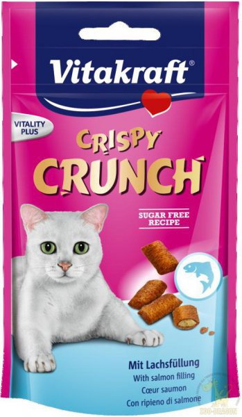 Vitakraft Crispy Crunch Przysmak z łososiem 60g 28815