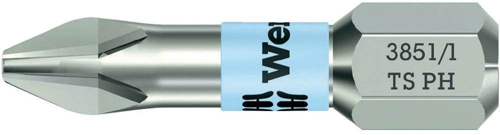 Wera Bit z końcówką krzyżową PH 3 3851/1 TS PH 3 x 25 mm stal nierdzewna 25 mm D 6.3 1 szt