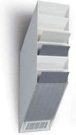 Durable FLEXIBOXX A4 6 pionowych pojemników na dokumenty, kolor biały