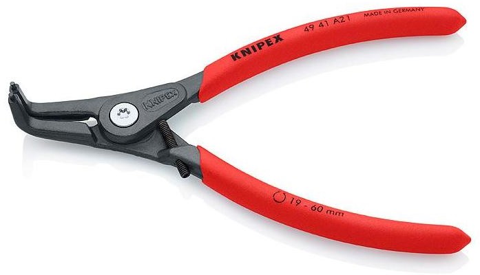 Knipex Szczypce do pierścieni Segera 49 41 A21 19-60 mm do pierścienia zewnętrznego