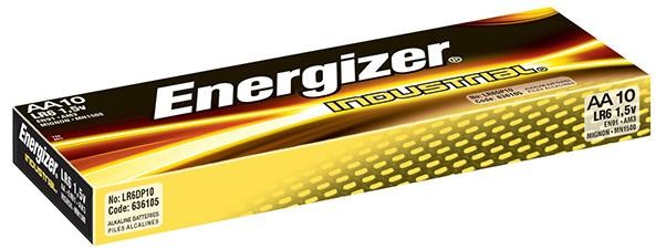 Energizer Bateria Industrial, AA, LR6, 1,5V, 10szt. 7638900361056