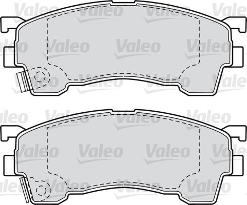 VALEO klocki hamulcowe z nrs 598629 598629