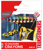 Euro-Trade Kredki woskowe 12 kolorów Transformers