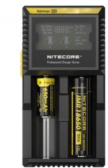 Nitecore ładowarka do akumulatorów cylindrycznych Li-ion LiFePO4 Ni-MH Digicharger D2 EU