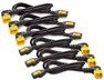 APC AP8702R-WW 6szt kabli C13 - C14, 0,6m zabezpieczenie 90stopni