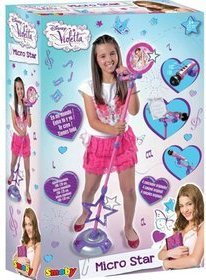 Smoby Violetta Mikrofon ze statywem 27223