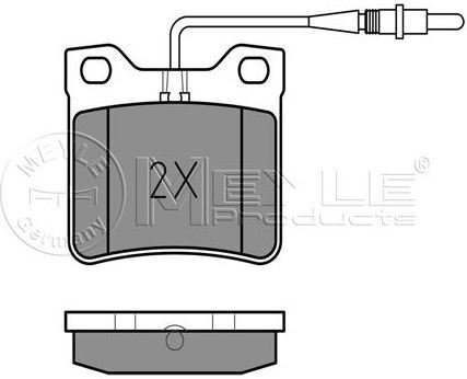 MEYLE Zestaw klocków hamulcowych, hamulce tarczowe 025 219 0417/W