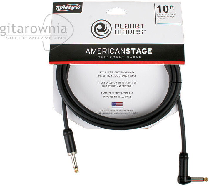 Planet Waves przewód / Kabel instrumentalny3 m AMSGRA-10 PWAMSGRA10