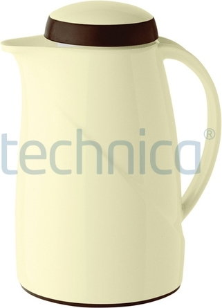 Helios Termos z tworzywa, z pokrywką 0,6 l, kremowy | , Wave Mini HELIOS-2942-092
