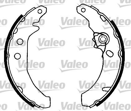 VALEO szczeki hamulcowe- zestaw 554650 554650