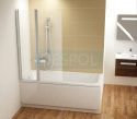 Ravak 7QLA0100Z1 Parawan nawannowy CVS2-100 Lewa Biały +Transparent