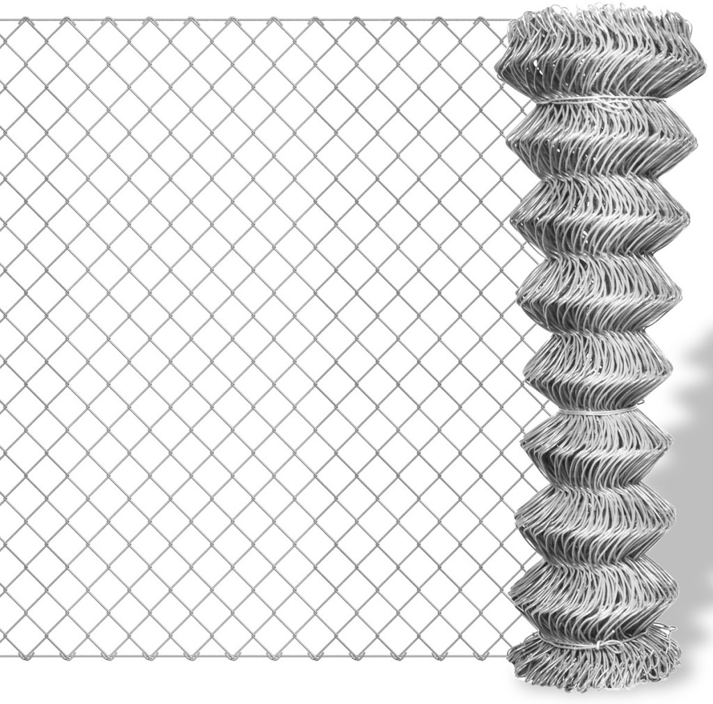 vidaxl Ocynkowana, metalowa siatka 25 x 1 m