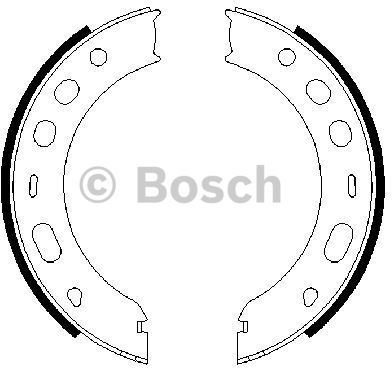 BOSCH Zesatw szczęk hamulcowych, hamulec postojowy 0 986 487 706