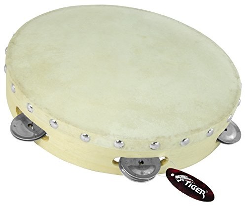 Tiger tam91  10 tambourin z naturalnego futra  10