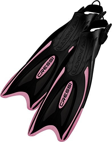 Cressi Palau Ca115435 Płetwy Do Nurkowania Powierzchniowego, Unisex, Czarno-Różowe, Xs/S-35/38