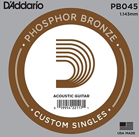 D'Addario ball End fosforu z brązu Single Strings PB045