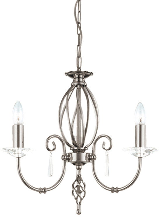 Elstead Lighting Aegean AG 3 PN 3 AG3 POL NICKEL