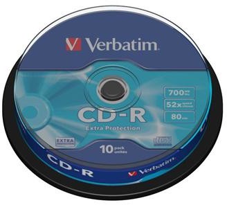 Verbatim CD-R 52x 700MB 10 EXTRA PROTECTION NDVMPRB00190